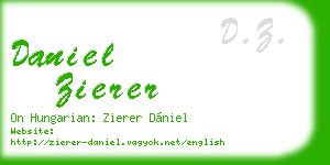 daniel zierer business card